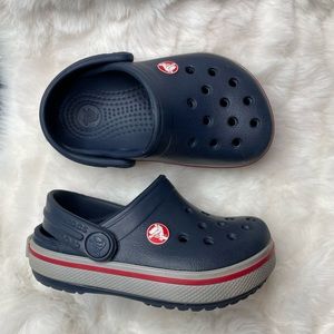 CROCS Kids Navy and Red Sandals